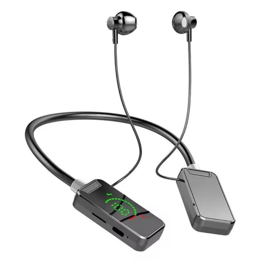 Беспроводные спортивные наушники на шею BT 5.4 Черные, фото №1 Беспроводные спортивные наушники на шею BT 5.4 Черные, фото №1