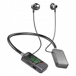 Беспроводные спортивные наушники на шею BT 5.4 Черные - Фото 1