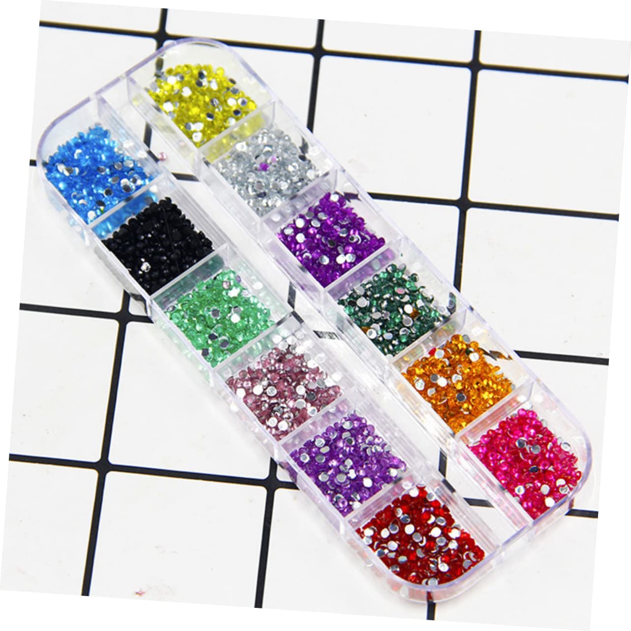 Наклейки Блестки для маникюра 3D Набор для Ногтей Петти 2000 шт. Разноцветные, фото №2