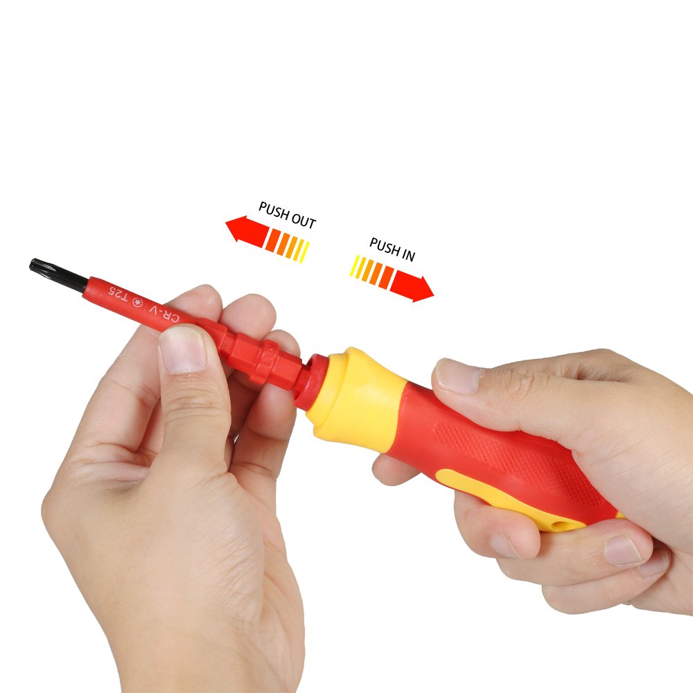 Набор отверток Generic Magnetic Changeable 7 in 1 Insulated 1000 V, фото №2