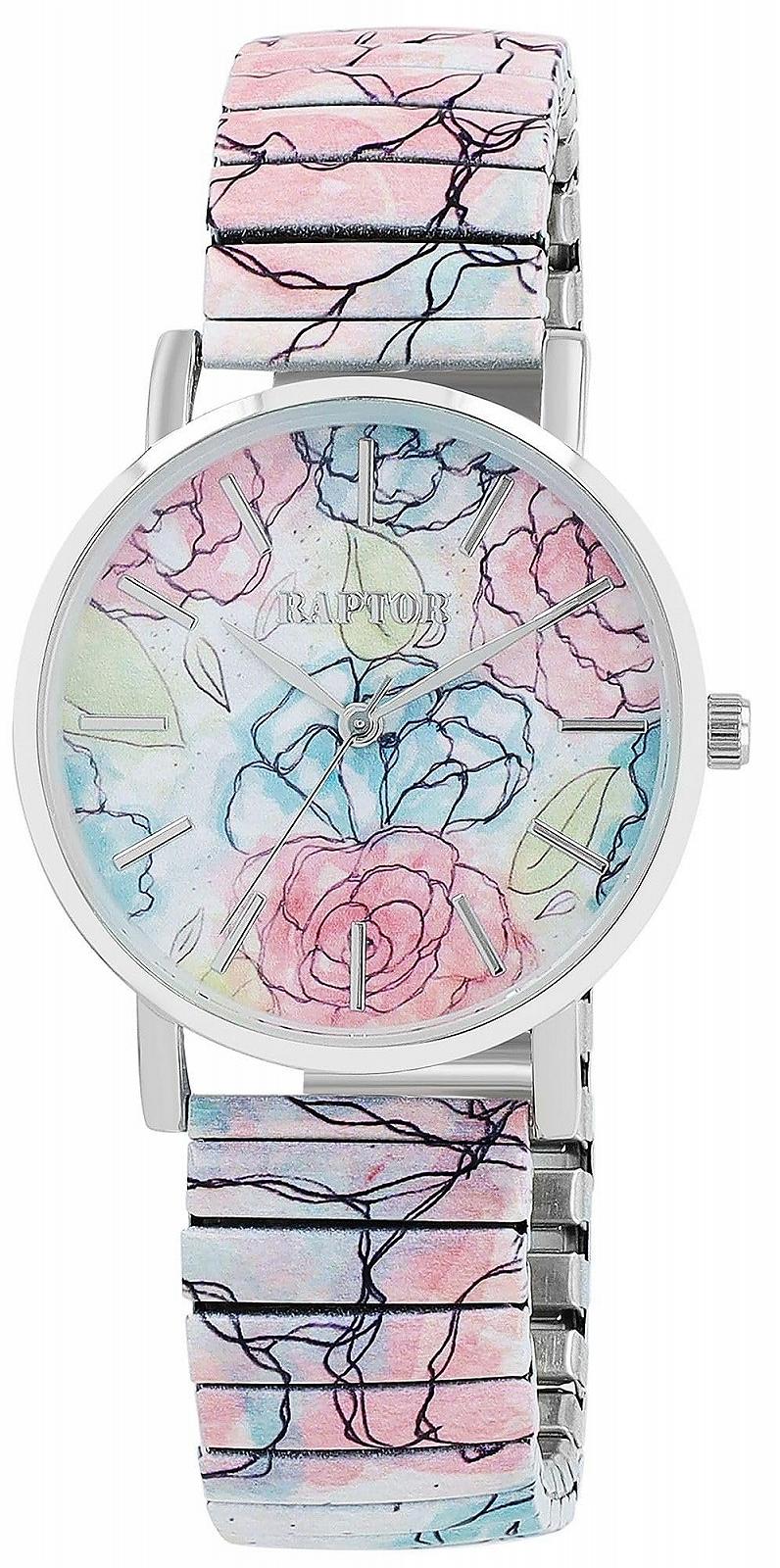 Годинник Raptor Colourful Edition RA10205 Жіночий Аналоговий Кварцовий Білий/Синій/Рожевий, Браслет, фото №1 Годинник Raptor Colourful Edition RA10205 Жіночий Аналоговий Кварцовий Білий/Синій/Рожевий, Браслет, фото №1