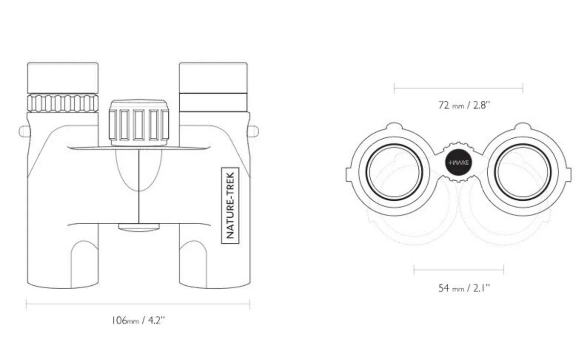 Бинокль Hawke Nature-Trek 10x25 зеленый 35053, фото №3