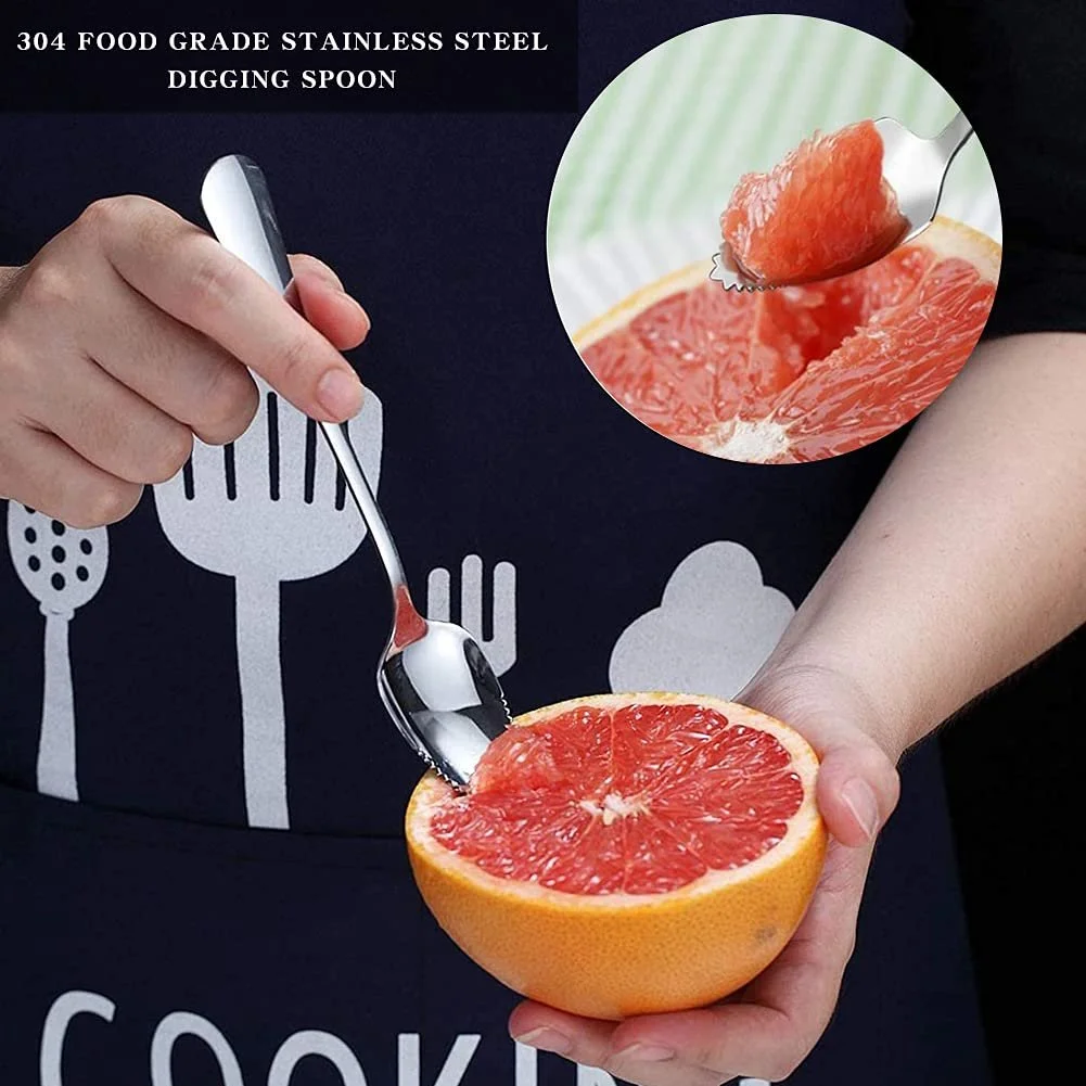 Ложка для грейпфрута з нержавіючої сталі, фото №2