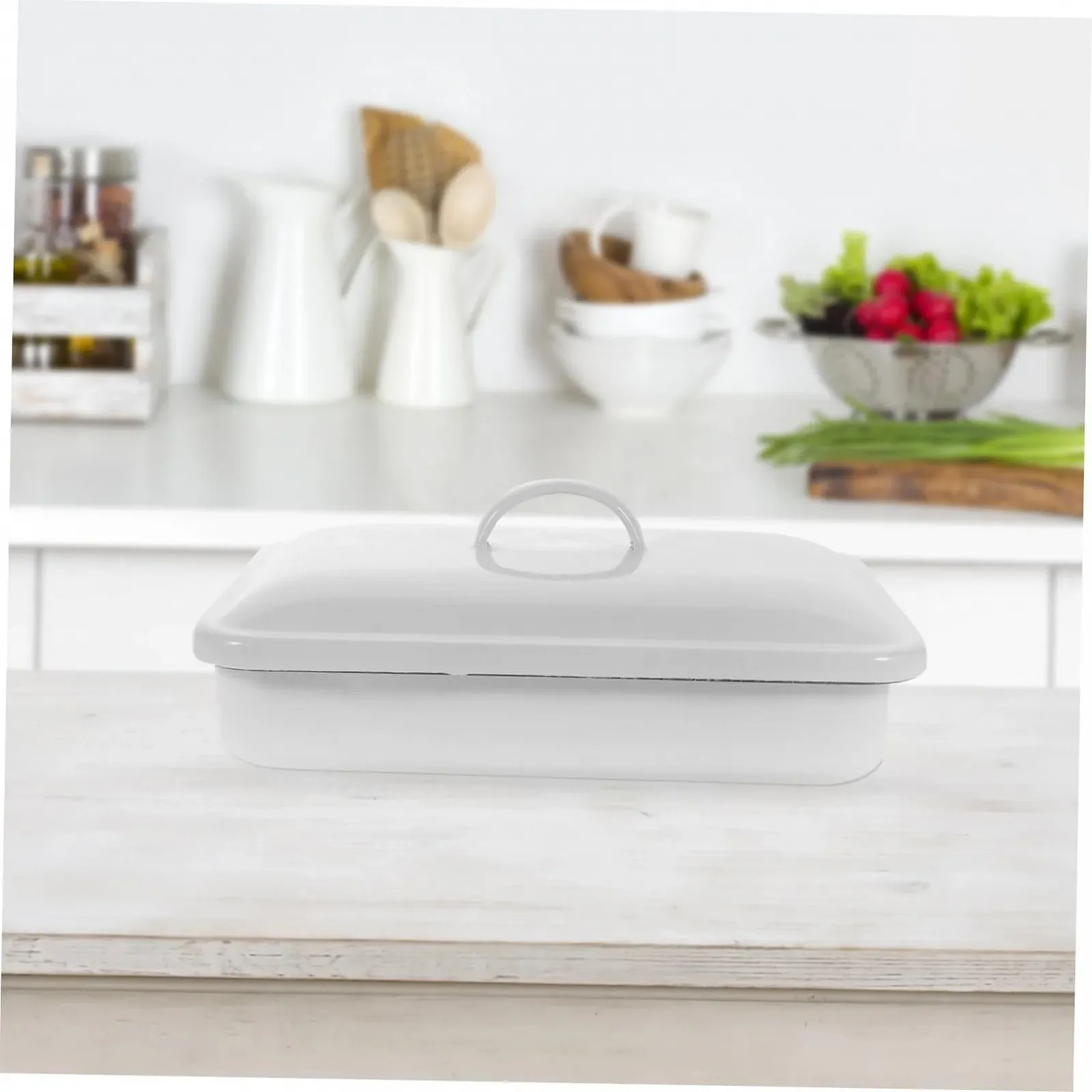 Форма для запікання Garneck емальована жаростійка зносостійка прямокутна, фото №8 Форма для запікання Garneck емальована жаростійка зносостійка прямокутна, фото №8