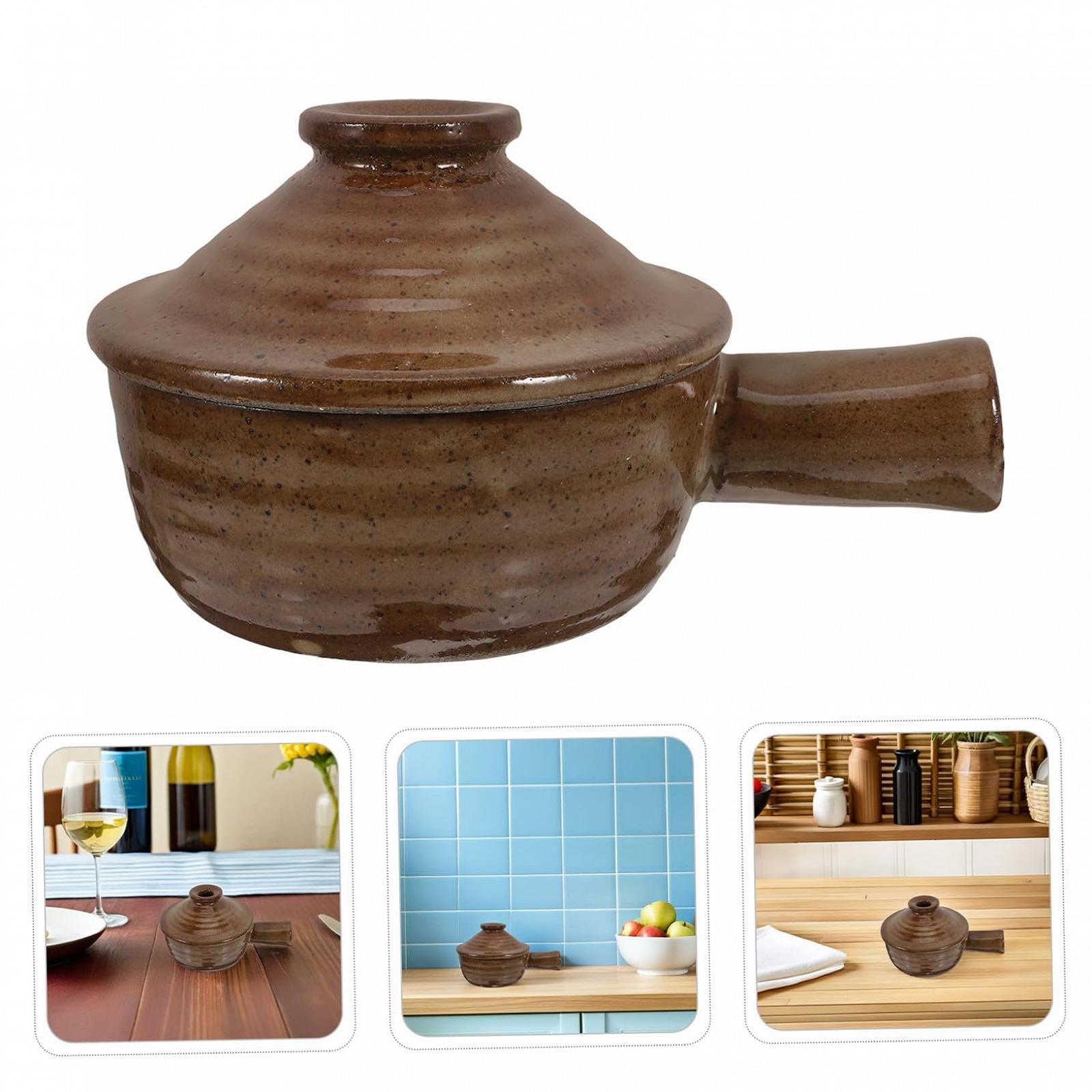 Набір ковшів-жаровень IMIKEYA 2 шт. керамічні з кришками жаростійкі, фото №9