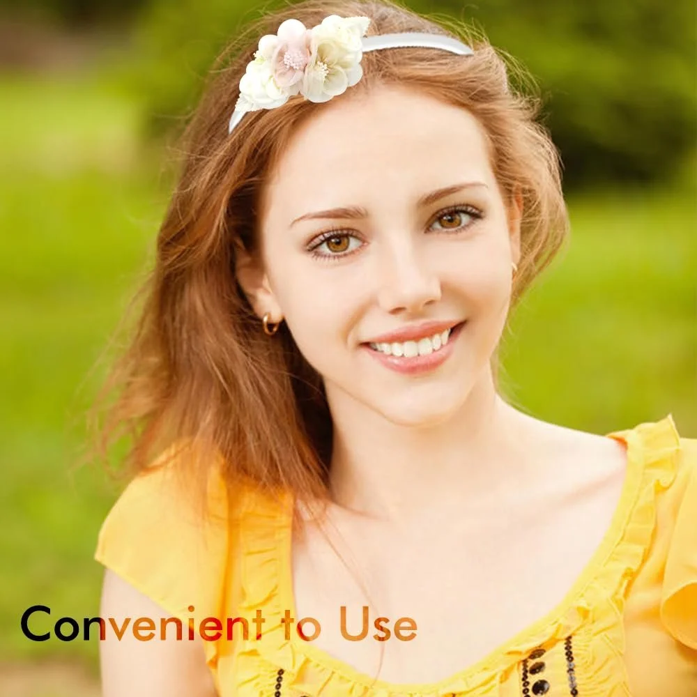 Обруч Білий Пластиковий Тонкий з Зубчиками, фото №3