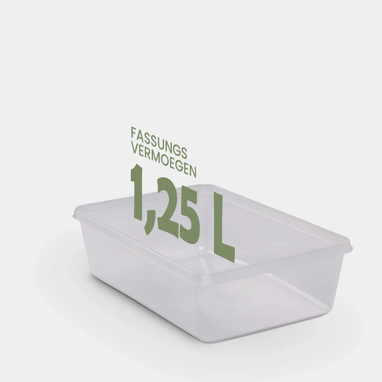 Набір контейнерів для зберігання продуктів 1.25 л 3 шт, фото №3