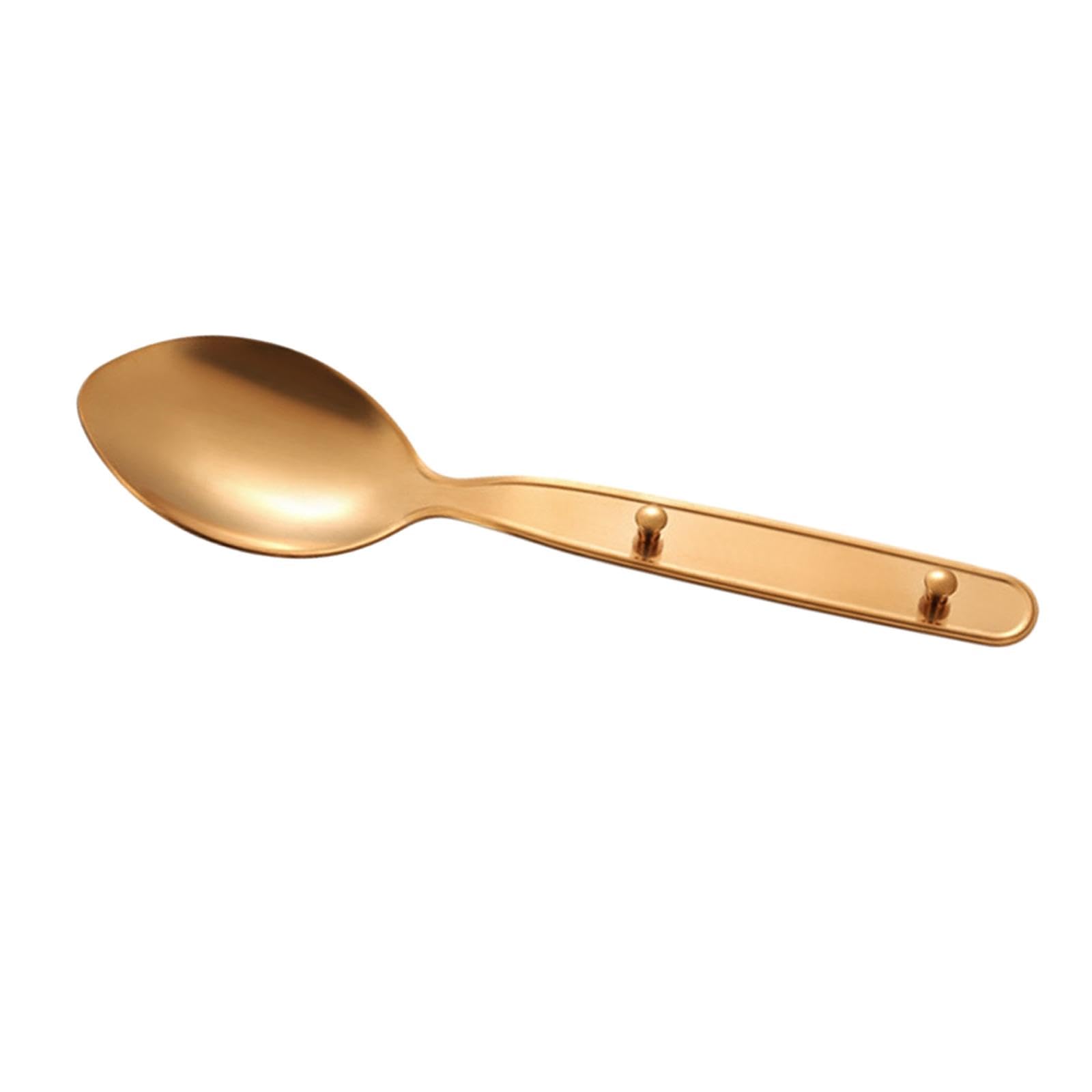 Набір столових приборів Generic 3x для кемпінгу туристичний багатофункціональний інструмент із нержавіючої сталі ложки для барбекю, подорожей, рожеве золото, фото №2