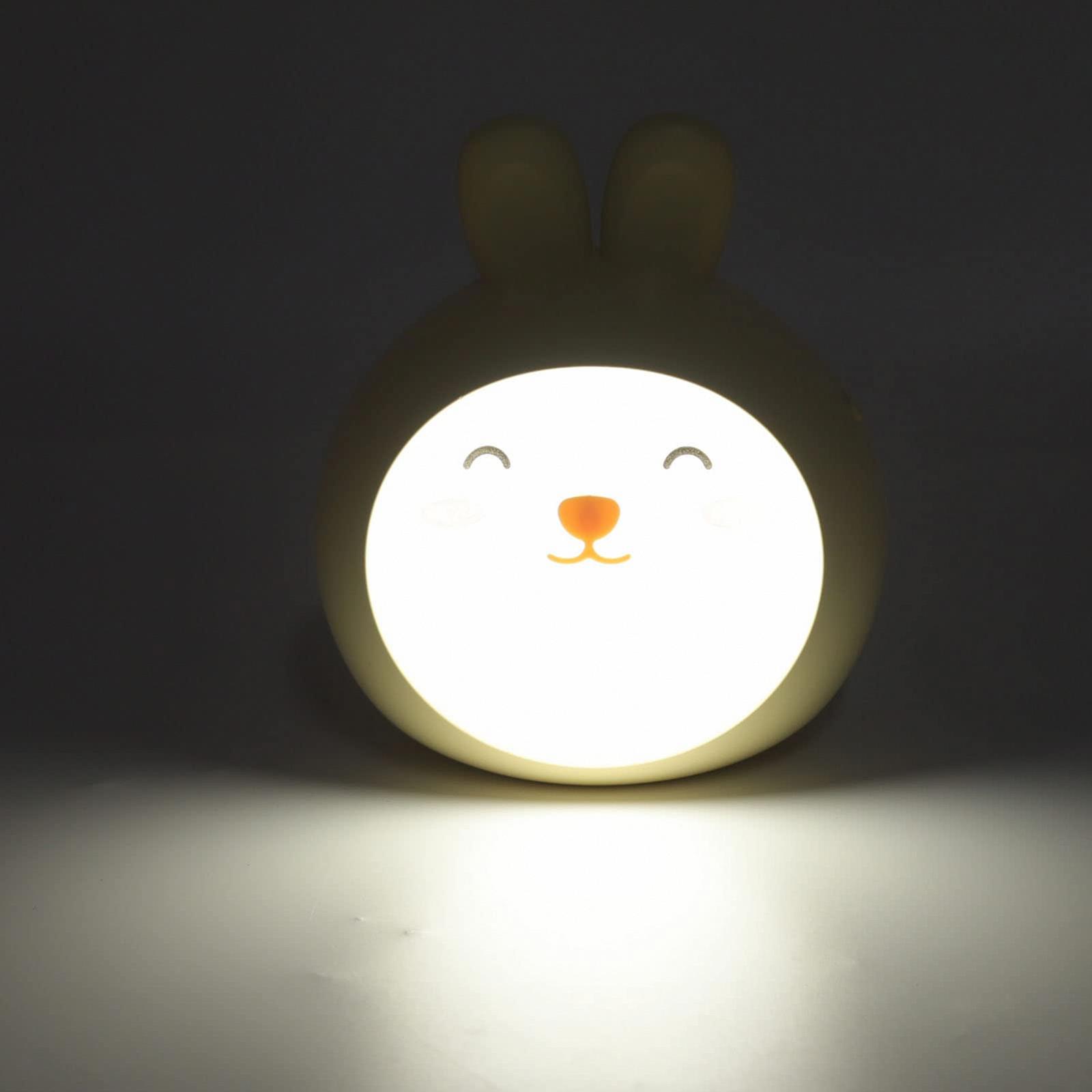 Нічник Cute Bunny Gifts Rabbit Дитяча кімната USB Переносний Лампа бічна (#2), фото №6