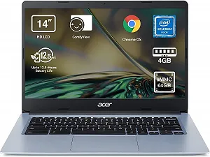Ноутбук 14'' Acer Chromebook 314 (CB314-3H-C2DN) Intel Celeron N4020 RAM 4GB eMMC 64GB 12.5ч батарея ChromeOS (UKR) - Фото 1