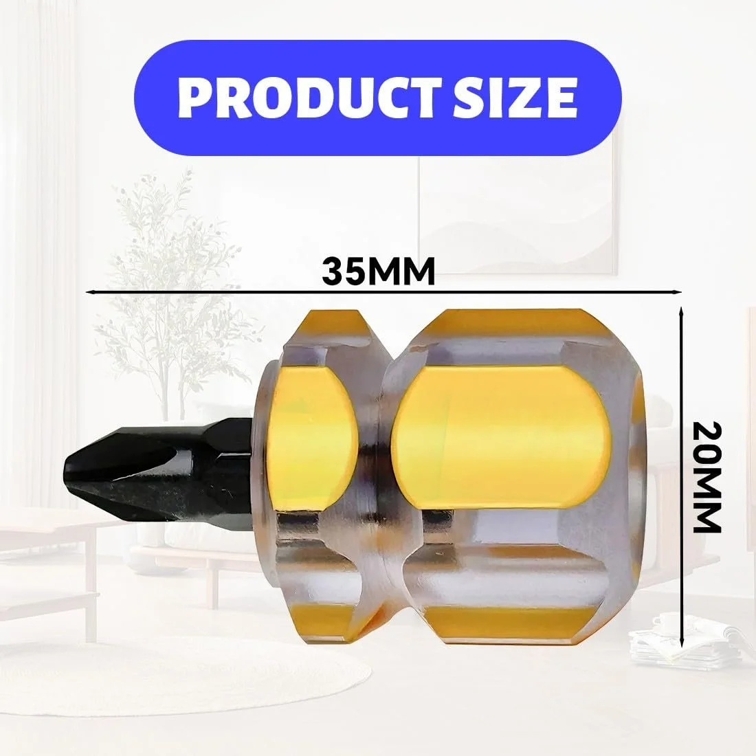 Набір мінівикруток 5 шт. з короткими ручками шліцьові та хрестові, фото №4