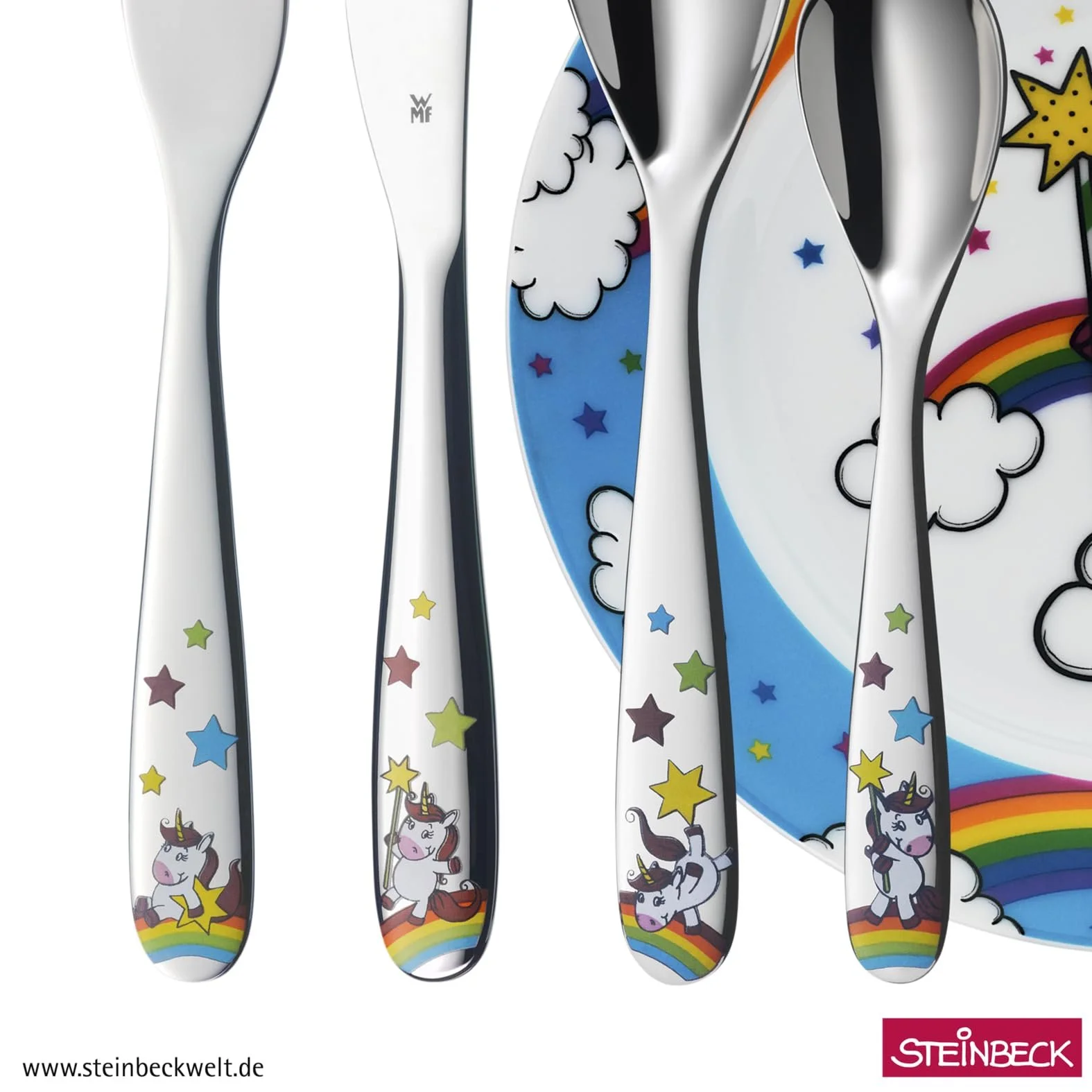 Набор детской посуды WMF Unicorn 6 предметов, фото №2 Набор детской посуды WMF Unicorn 6 предметов, фото №2