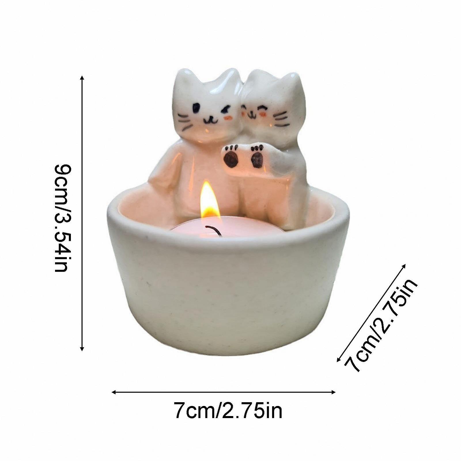 Підсвічник Cat Kitten Candle Holder 3D Animals with Warming Cute Paws, фото №7