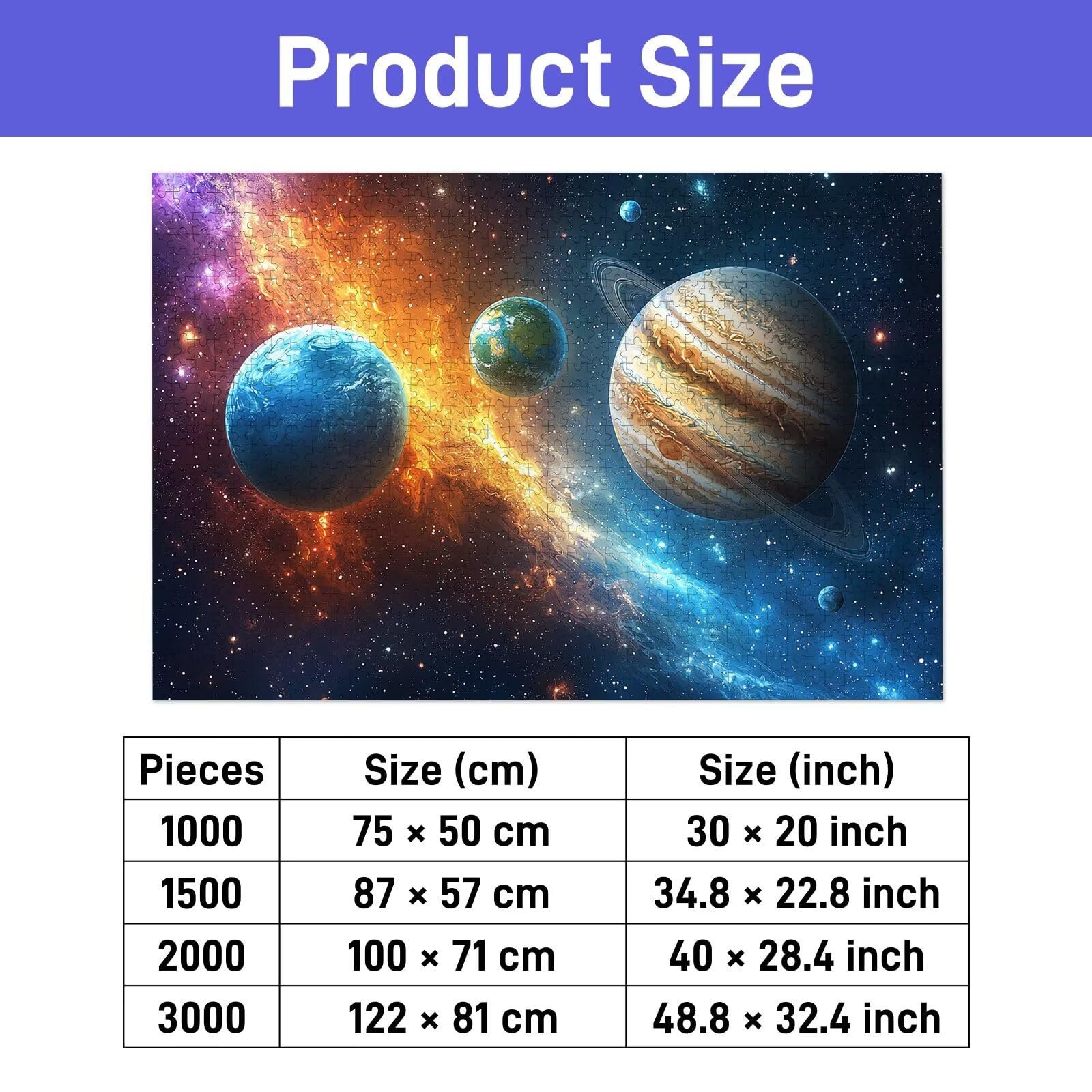 Деревянный пазл F-54 Planet Puzzle 3000 элементов, фото №1