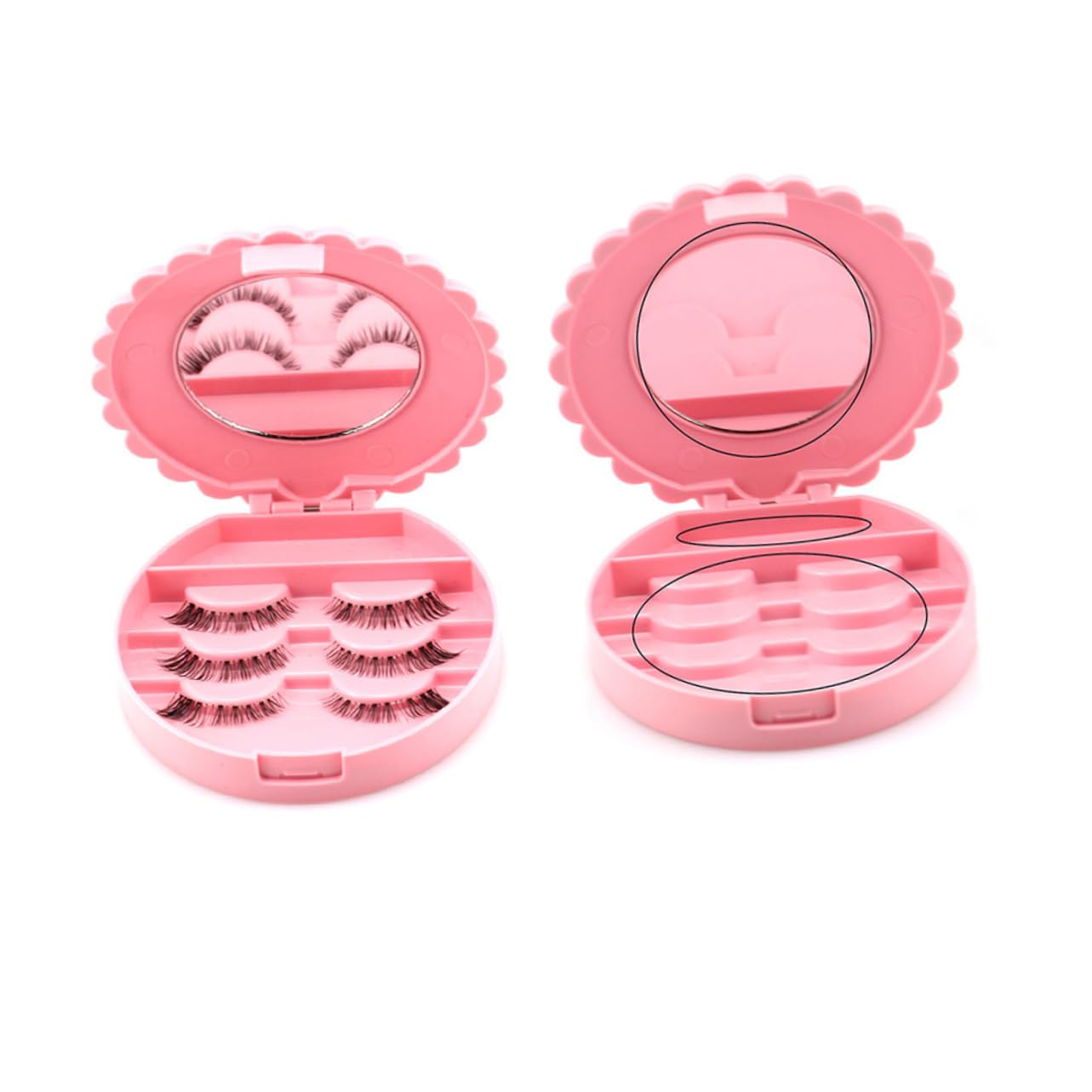 Органайзер Angoily для ресниц 3 шт с зеркалом для хранения и переноски, фото №5 Органайзер Angoily для ресниц 3 шт с зеркалом для хранения и переноски, фото №5