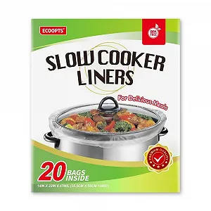 Одноразовые вкладыши и пакеты для медленной плиты Extra Large подходят для 6-л 14" x 22" BPA Free (1 уп.) - Фото 1