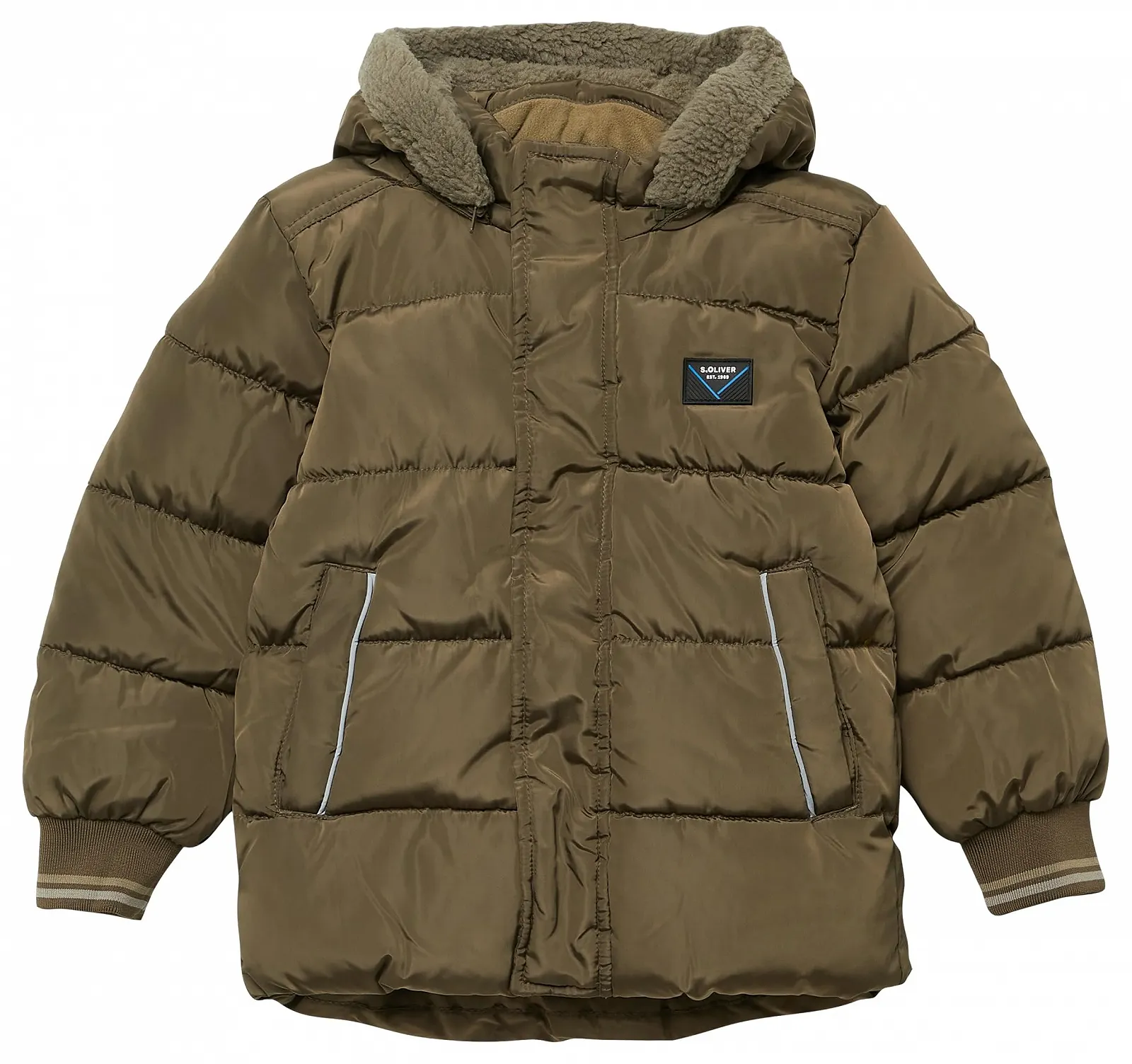 Куртка стеганная с капюшоном и принтом s.Oliver 2171489 для мальчиков, фото №1