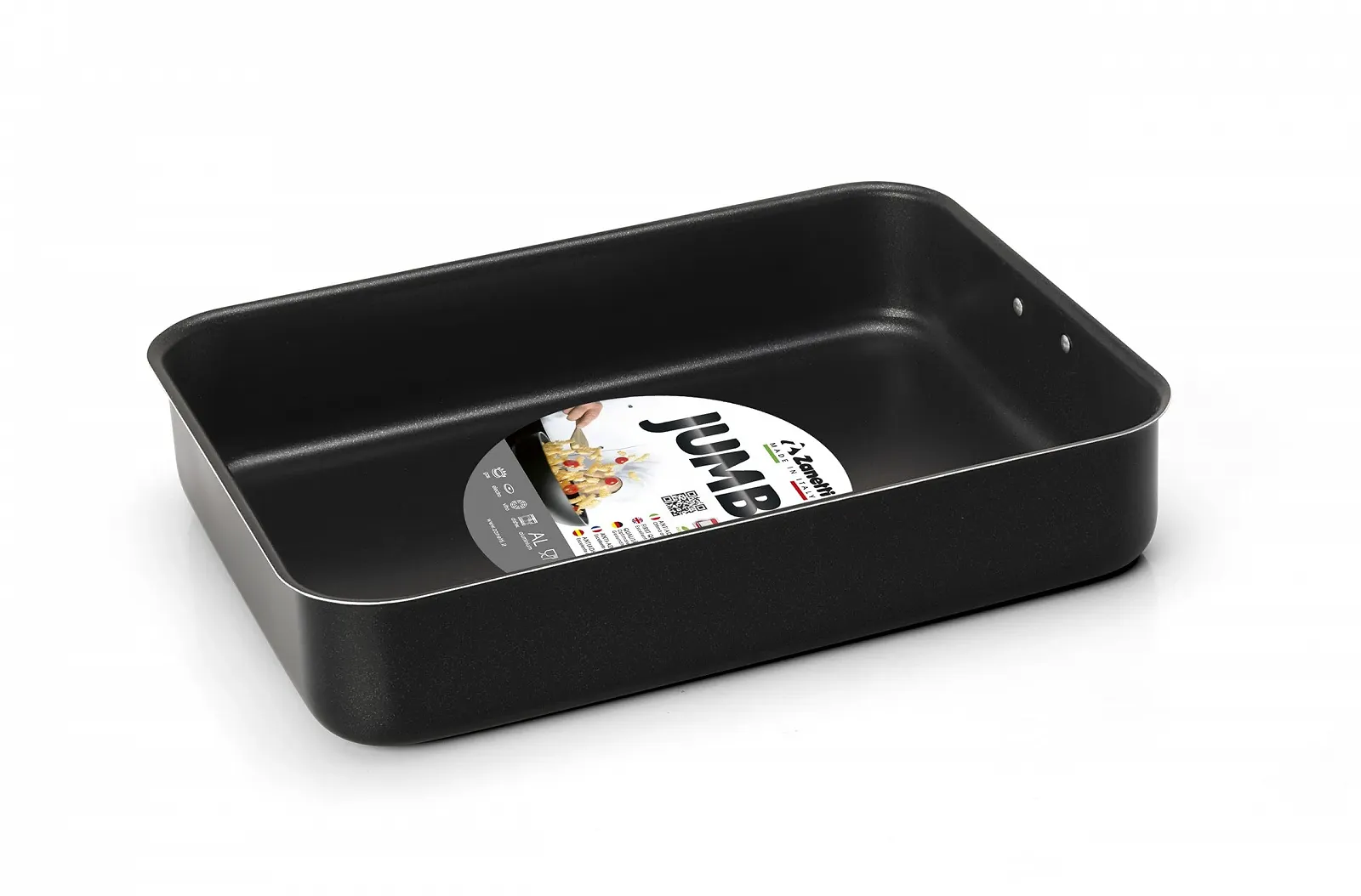Форма для лазаньи Zanetti Jumbo Антипригарная 30 x 22 см Прямоугольная Черная, фото №2 Форма для лазаньи Zanetti Jumbo Антипригарная 30 x 22 см Прямоугольная Черная, фото №2