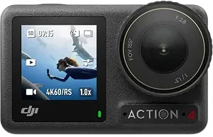 Екшн-камера DJI Osmo Action 4 Standart Combo / 10Мп / 4К / 240fps / Wi-Fi / Bluetooth / Водонепроникна / Чорна (DJIOSMOACT4SCX2OB) synthetic.ua - Фото 1