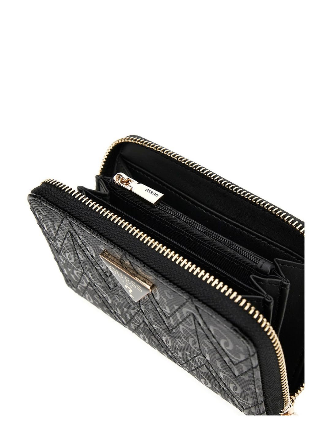 Гаманець GUESS Adelard SLG Small Zip Around Black A25GU25 GG9502140, чорний, фото №4