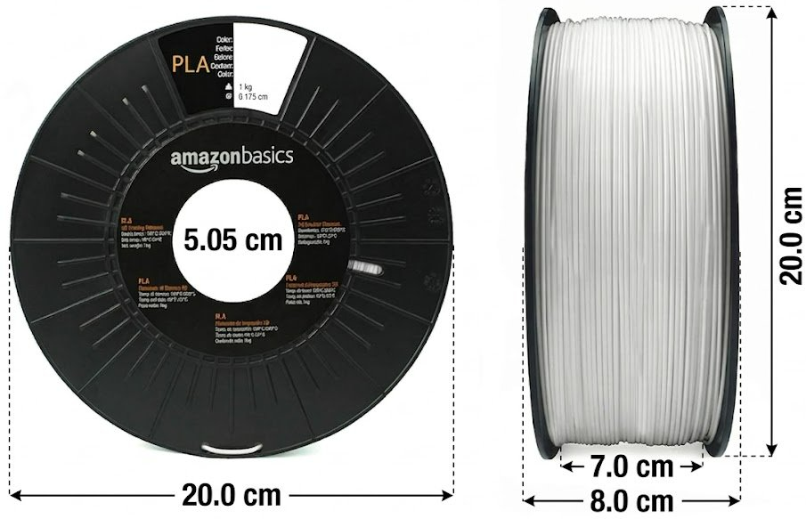 PLA-пластик для 3D-принтера Amazon Basics / 1.75 мм / 1 кг / Черный, фото №4