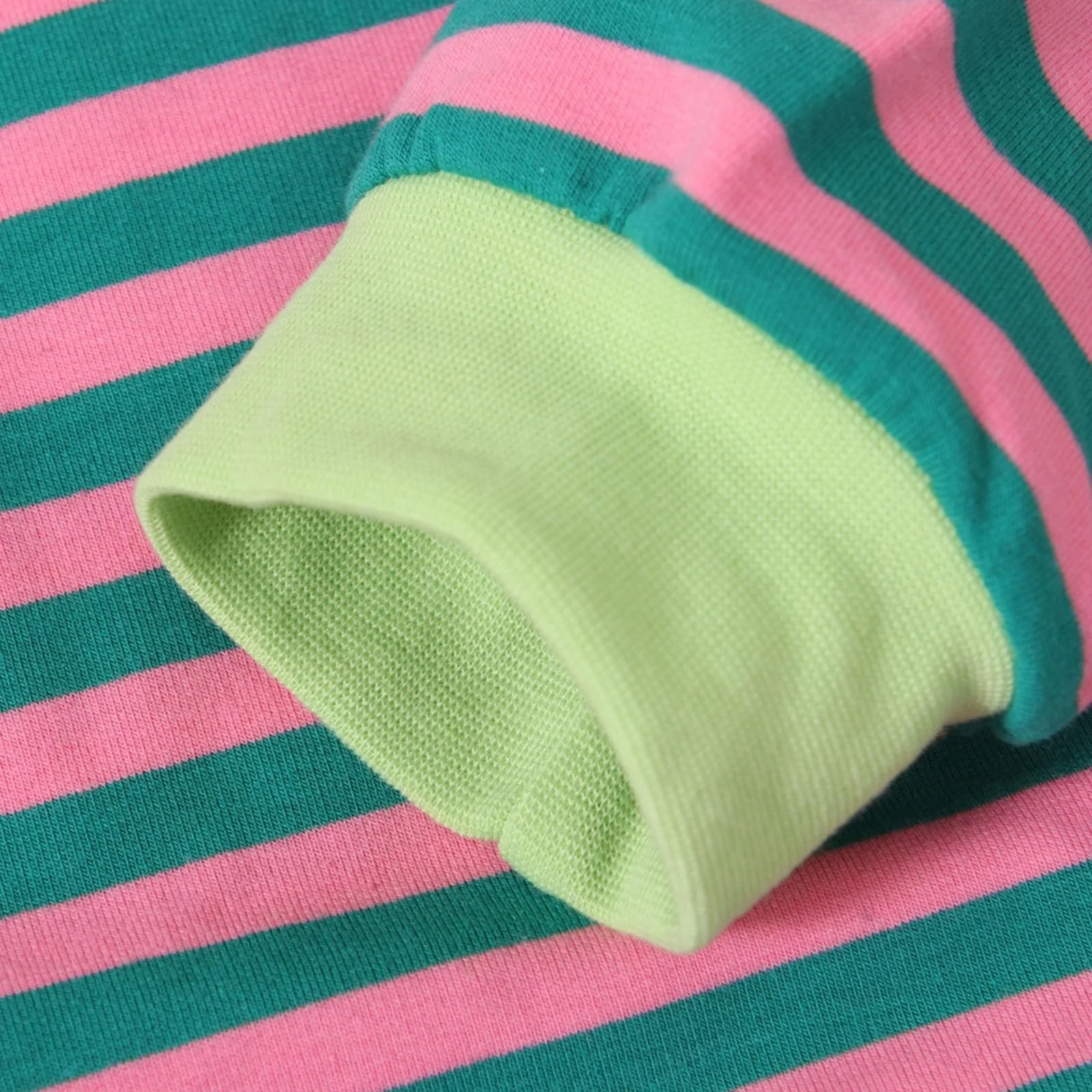 Толстовка Дівчинка Бавовняний пуловер Смугастий принт, фото №7