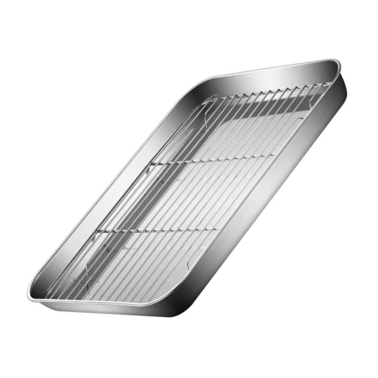 Форма для запікання Homoyoyo Прямокутна з решіткою для охолодження антипригарна, фото №1