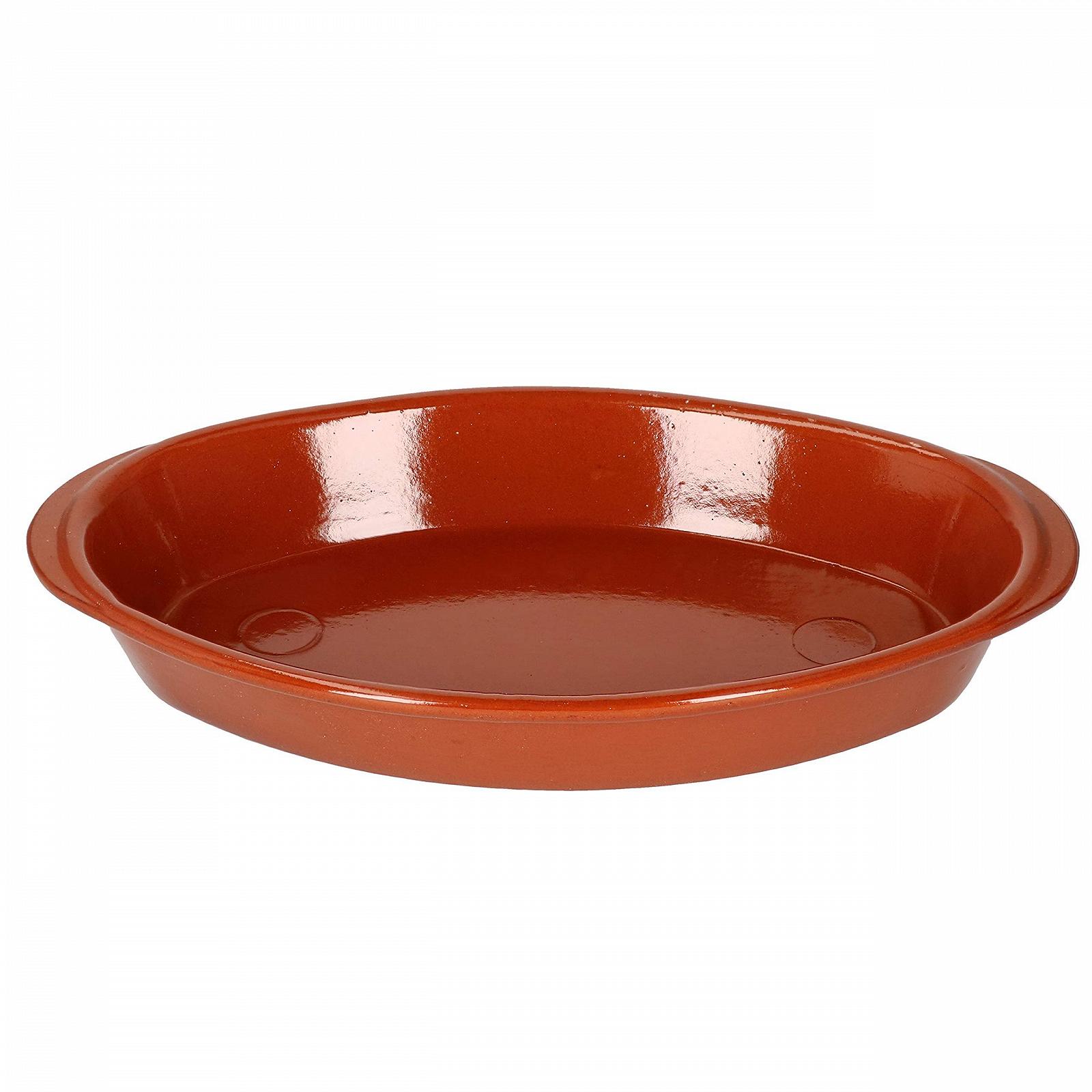 Набір з 2 овальних глиняних форм для запікання MamboCat Boris 1 л 33 x 19 x 4,7 см Розмір M глазуровані, фото №3