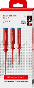 Набір викруток Torx PB Swiss Tools Torx VDE Slim PB 5549.SL 3 предмети T10/T15/T20 1000 В AC / 1500 В DC synthetic.ua - Фото 1