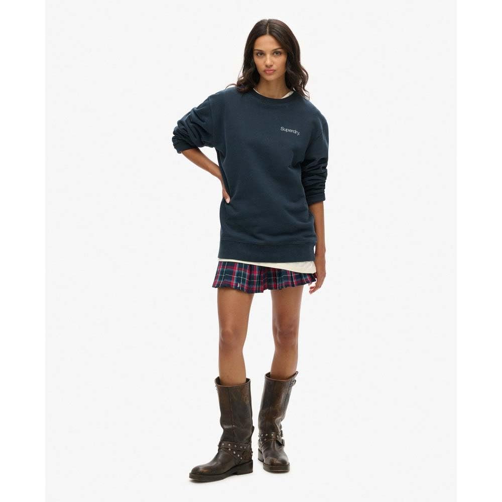Женский Свитшот Superdry Oversized Core Logo City с круглым вырезом, фото №6