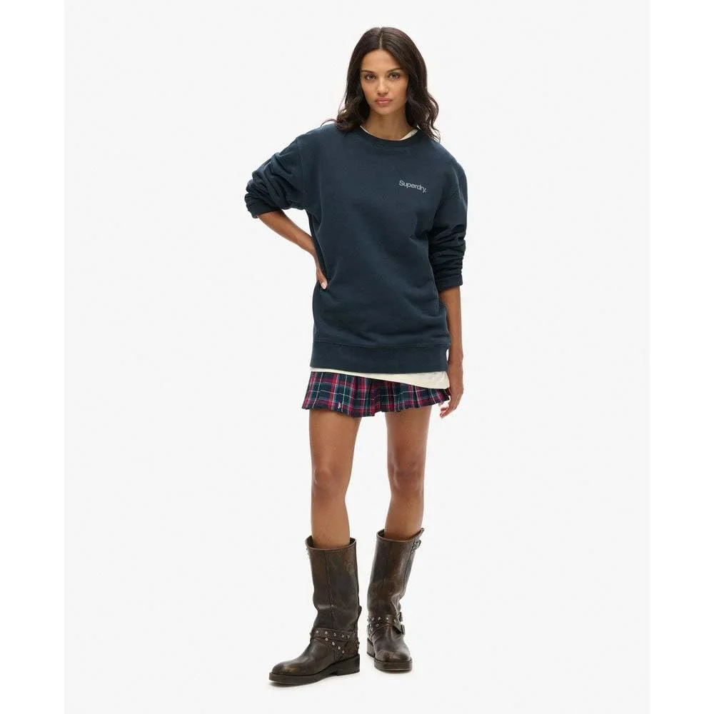 Жіночий Світшот Superdry Oversized Core Logo City з круглим вирізом, фото №6