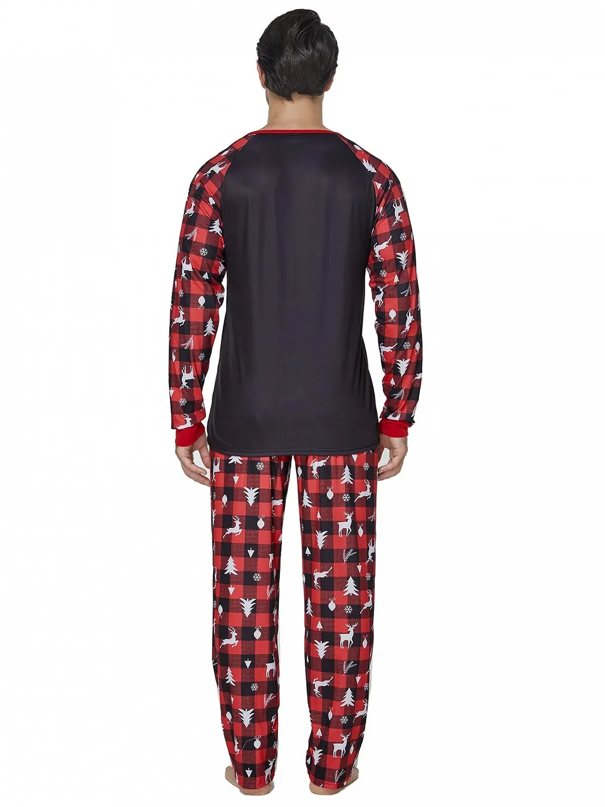 Комплект піжам MyFav Різдвяна Сімейна піжама Лонгслів Топи + Штани, фото №3
