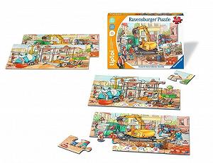 Пазл Ravensburger tiptoi 00137 Для маленьких исследователей: Стройплощадка 2x12 элементов synthetic.ua - Фото 1