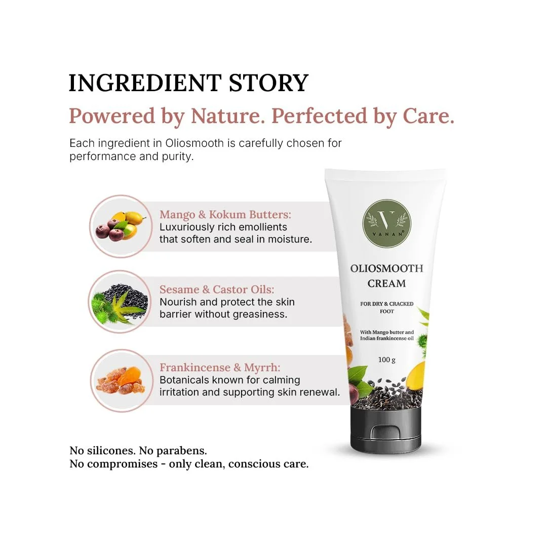 Аюрведический крем для ног Green Milk Oliosmooth с маслом манго и кокум, увлажнение для сухих и грубых ног 100 г, фото №5 Аюрведический крем для ног Green Milk Oliosmooth с маслом манго и кокум, увлажнение для сухих и грубых ног 100 г, фото №5