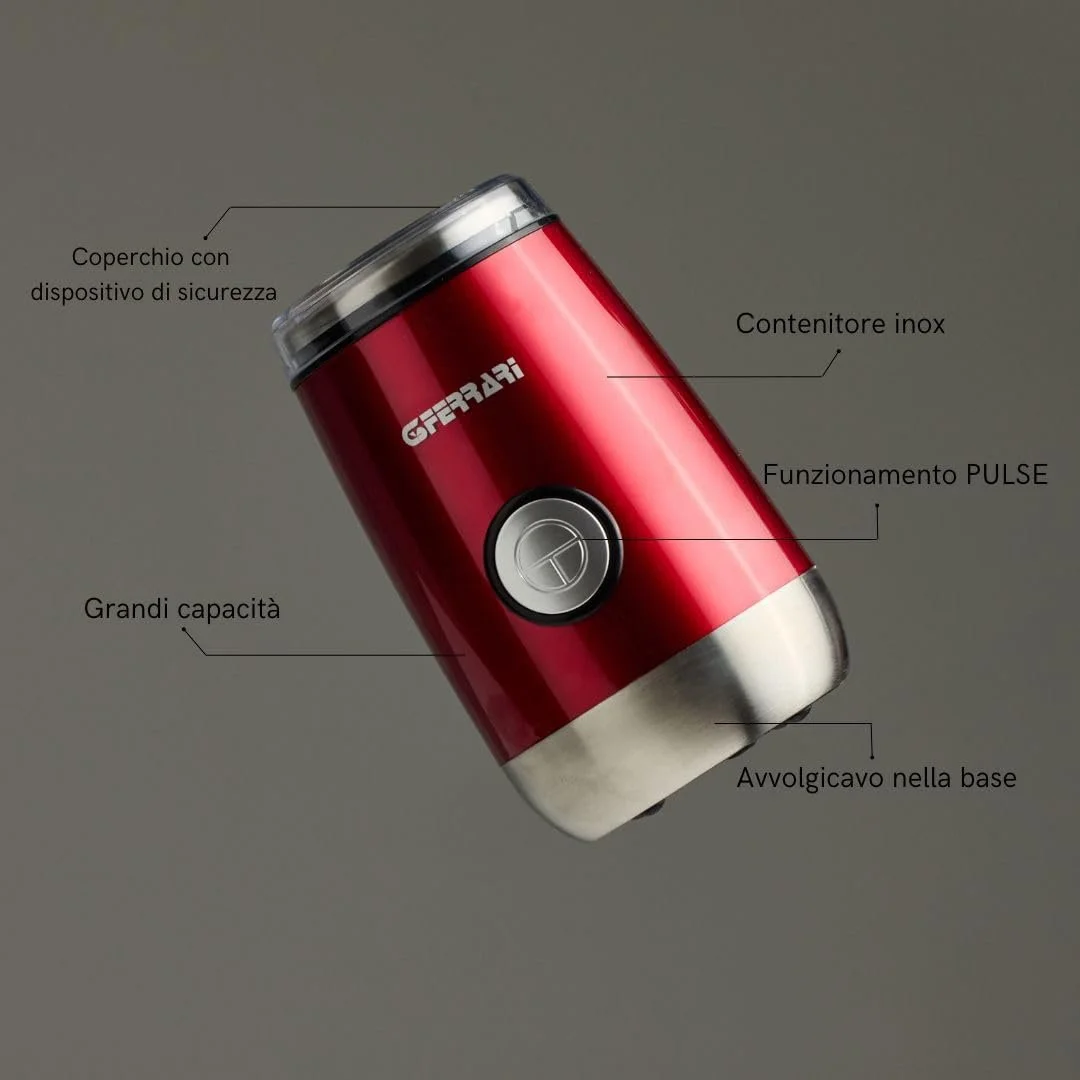 Кофемолка G3FERRARI G20076 Красный, фото №2