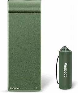 Кемпінговий мат Veapoot TTM004 194x67 см самонадувний  товщина 6 см максимум 300 кг Зелений - Фото 1