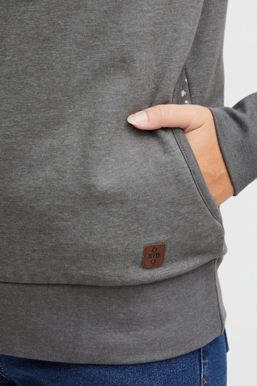 Женский длинный свитшот OXMO OXUdine Пуловер Длинный джемпер со шнурком с узором, фото №6 Женский длинный свитшот OXMO OXUdine Пуловер Длинный джемпер со шнурком с узором, фото №6