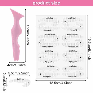Трафарети для підводки MTXTIMWAN Силіконові synthetic.ua - Фото 1