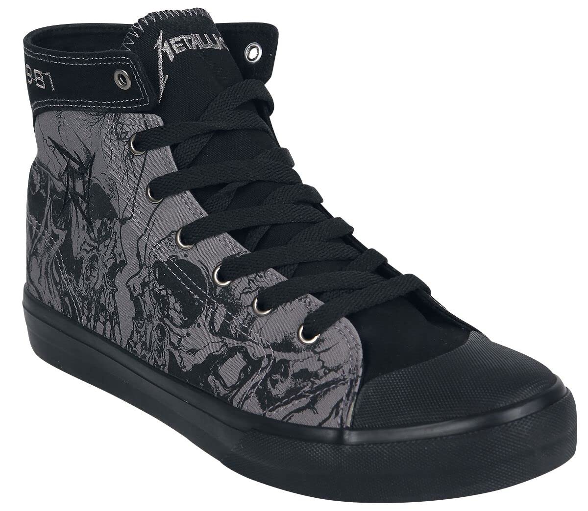 Кроссовки Unisex Metallica EMP Signature Collection Высокие Серый/Черный, фото №1