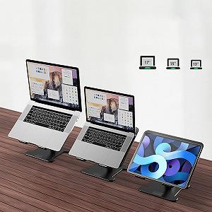 Подставка для ноутбука складная регулируемая, держатель для охлаждения, для домашнего офиса, органайзер для ноутбука synthetic.ua - Фото 1