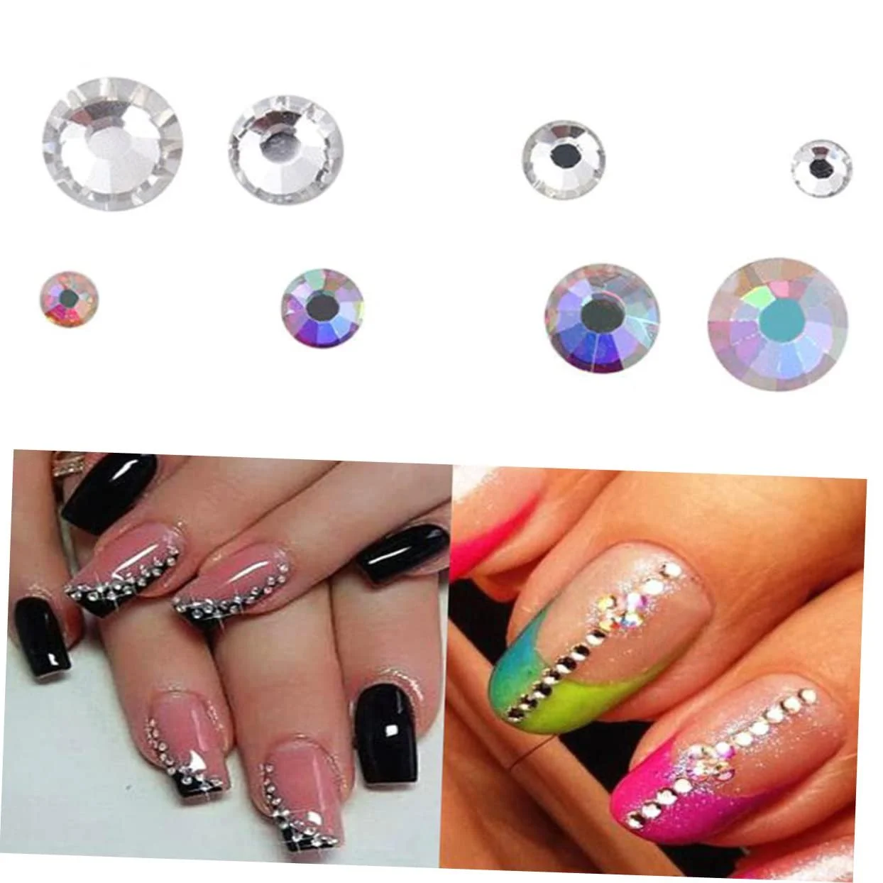 Стразы Плоские FRCOLOR Прозрачные Водяные Бриллианты, фото №3