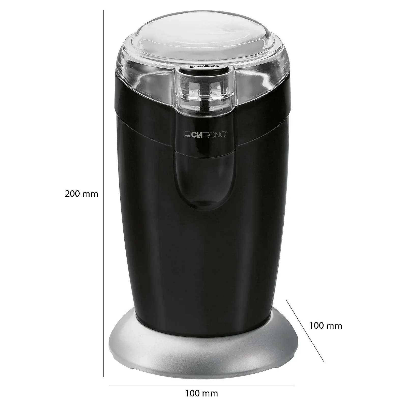 Електрична кавомолка Clatronic KSW 3306 Чорний, фото №6 Електрична кавомолка Clatronic KSW 3306 Чорний, фото №6