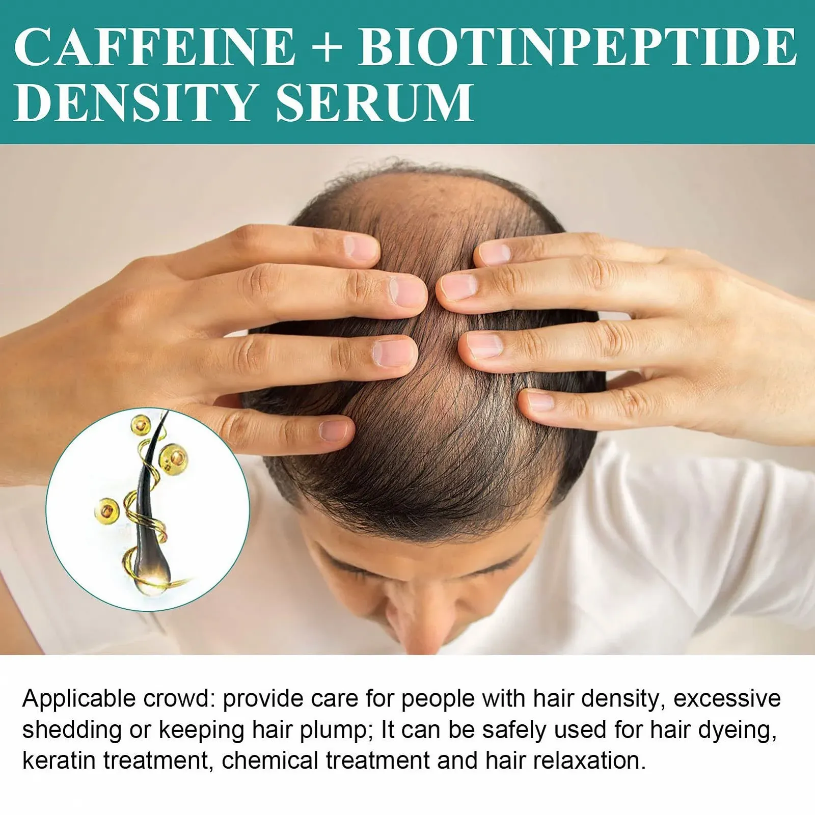 Сироватка для росту волосся 45 мл Зволожуюча Відновлює волосся Стимулює фолікули, фото №2 Сироватка для росту волосся 45 мл Зволожуюча Відновлює волосся Стимулює фолікули, фото №2