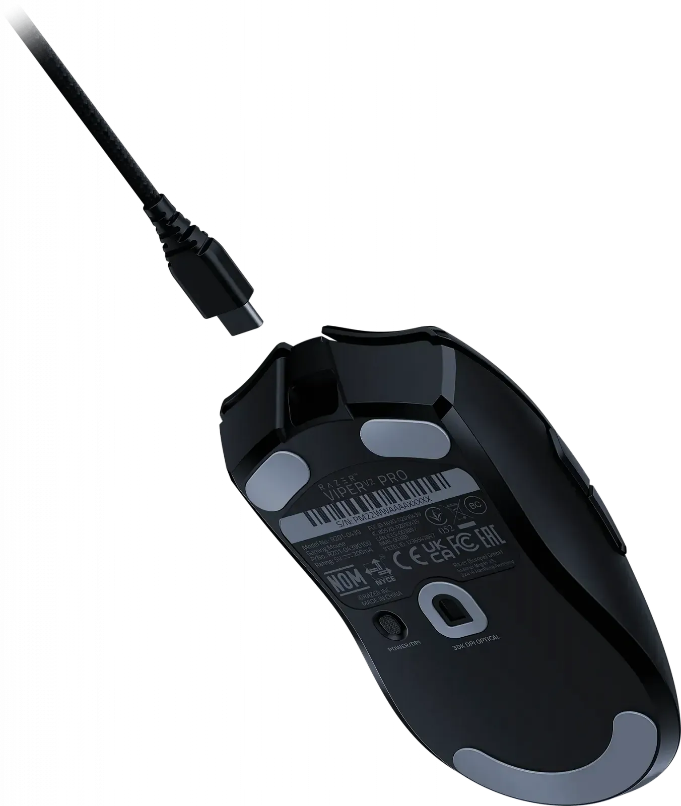 Игровая беспроводная мышь Razer Viper V2 Pro / Радиоканал / USB / Razer Focus Pro 30K / 30000 DPI / 5 кнопок / Черная, фото №6