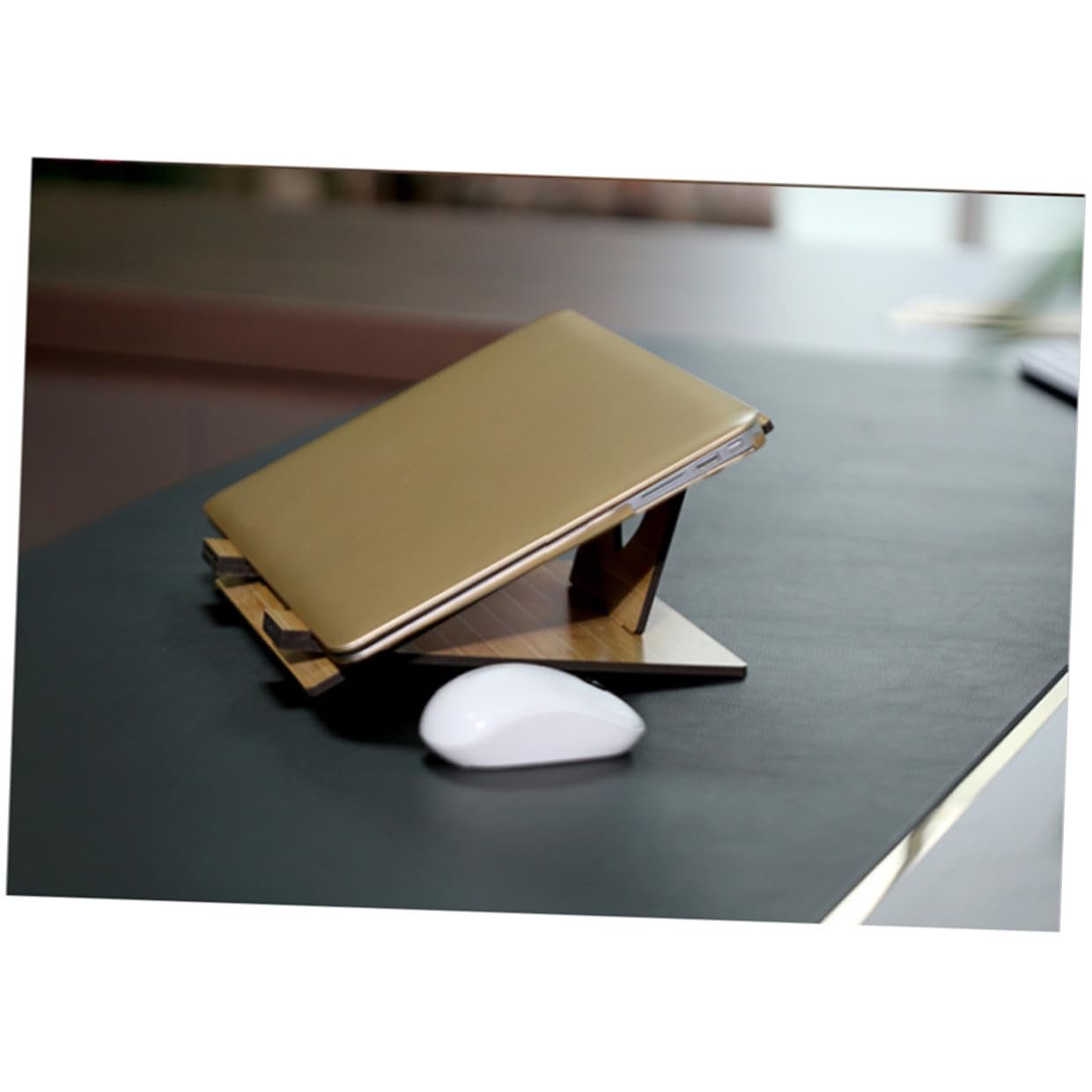 Підставка для ноутбука Дерев'яна портативна BESPORTBLE Легка міцна для дому офісу, фото №5