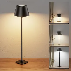 Настільна лампа JACKYLED бездротова 7 рівнів висоти регульована 3 колірні температури диммована акумуляторна 5000 mAh портативна LED водонепроникна - Фото 1