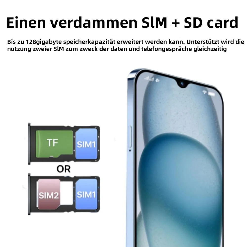 Смартфон Android 8GB + 64GB Octa Core 90Hz 6.52" HD+ 4000 мАч 13MP + 5MP Dual SIM 4G Black, фото №3