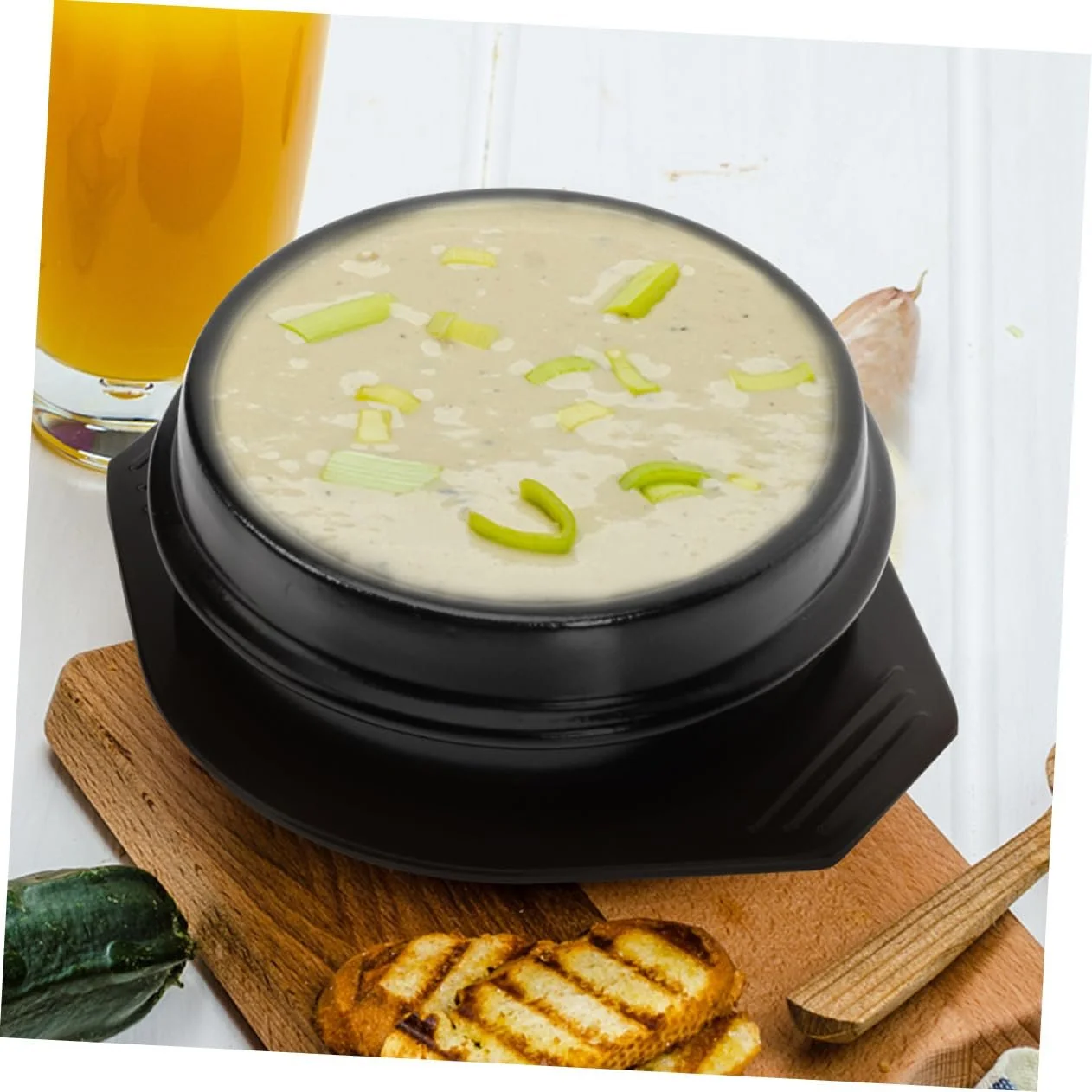 Горшок керамический Luxshiny для бибимбапа с подставкой 1 штука, фото №4