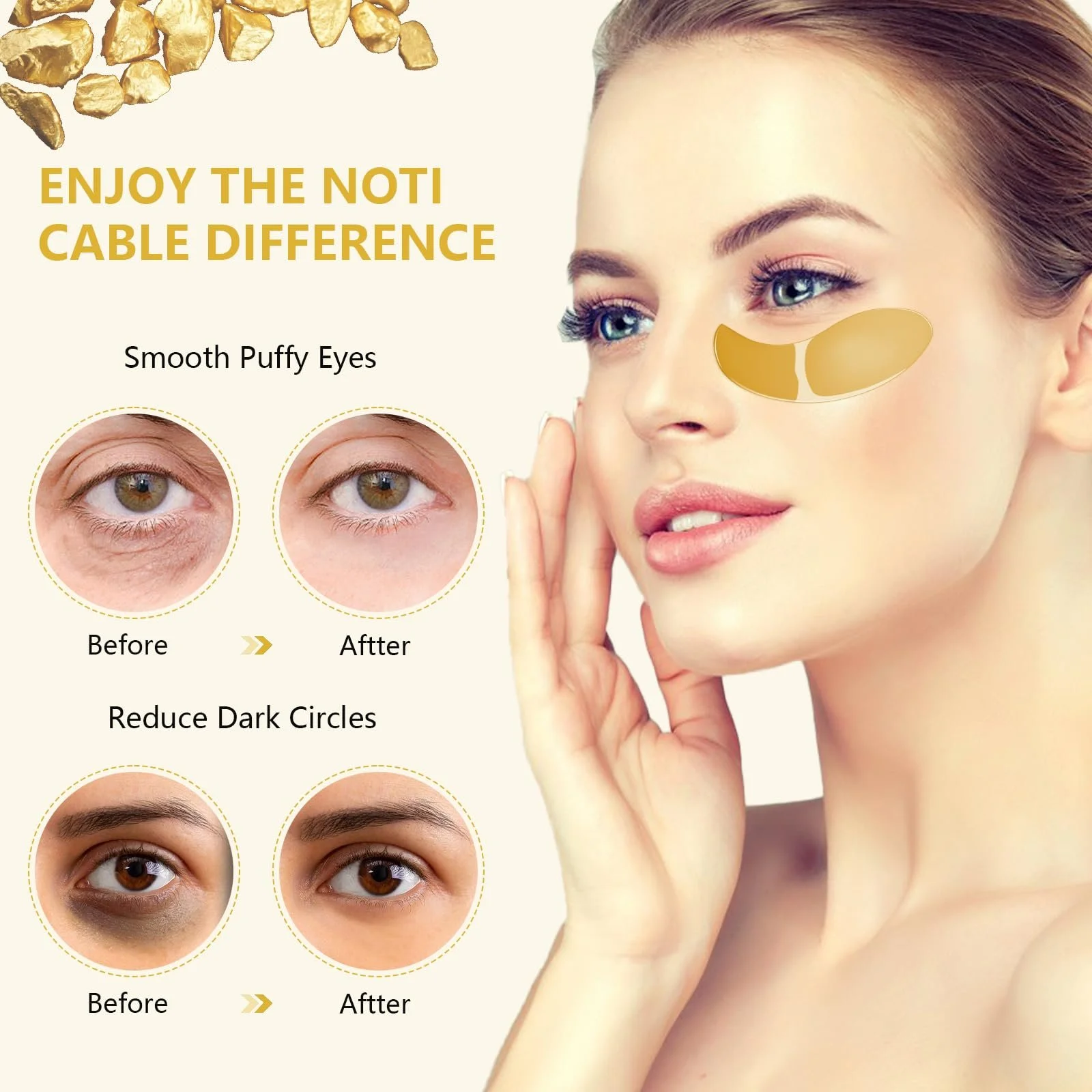 Патчі для очей 60 шт. З гіалуроновою кислотою, фото №5