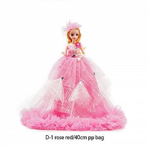 Кукла Guangcailun Common Mini Size Moving Toy Девочка Cute Clothes Real Rose Red synthetic.ua - Фото 1